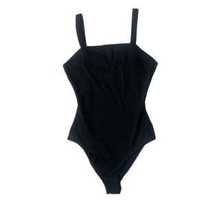 NWOT Women's Black Pink Lily Bodysuit Size Small